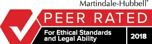Martindale-Hubbell Peer Rated for Ethical Standards and Legal Ability